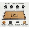 A1HC Natural Coir Monogrammed Doormat, Anti-Shed Treated Durable Front Door Mat for Outdoor Entrance, Easy to Clean Entrymat 24"x48" - 3 of 4