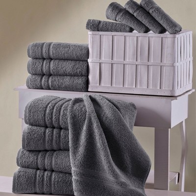 Hawmam Yellow Turkish Cotton 4-Piece Bath Towel Set
