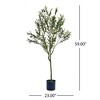 SKRAN Artificial Olive Tree Indoor with Realistic Leaves Fruits,Fake Olive Trees Potted Topiary with Dried Moss for Home,Office,Living Room - 3 of 4