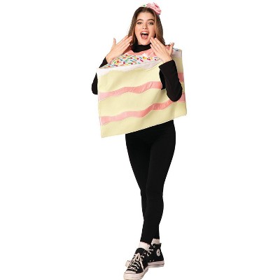 Imposta Costumes Adult Slice of Pink Cake Costume Bodysuit One Size