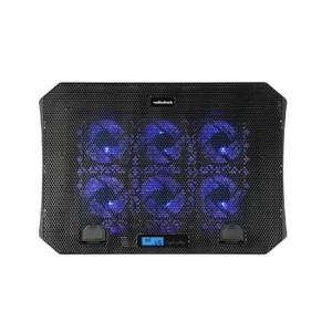 RadioShack Laptop Cooling Stand with 6 fans and Blue Lights and 4-Level Height Adjustment - 1 of 4