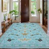 Washable Insect Runner Rug for Bedroom Kitchen Non Slip Rugs Whimsical Fantasy Boho Indoor Ultra Soft Rugs - 2 of 4