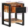 vidaXL Bedside Cabinet Multicolor Solid reclaimed wood, iron - 4 of 4