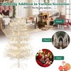 Mlmh & Kngwa Pre-lit Aspen Fir Artificial Christmas Tree,Holiday Coral Christmas Tree with Snow Flocked Branch Tips and Warm White LED Lights - 4 of 4