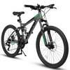Whisen 27.5 Inch Full Suspension Mountain Bike, Front and Rear Dual Shock Absorbers, Mechanical Disc Brakes, 21-Speed - 2 of 4