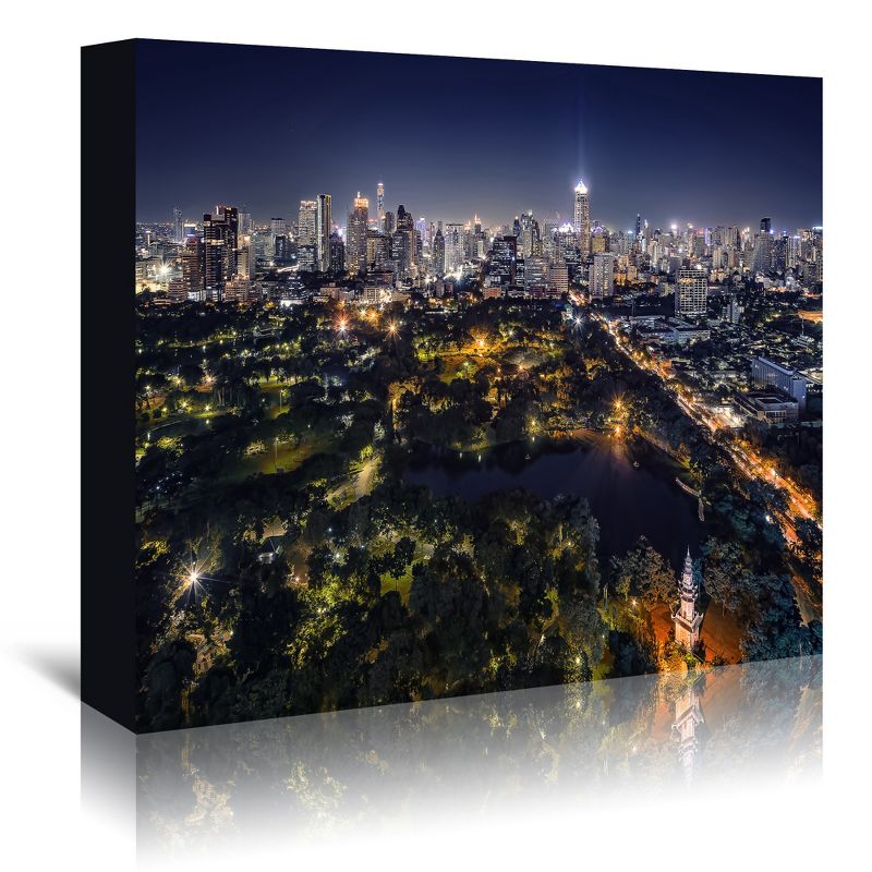 Americanflat Modern Wall Art Room Decor - Bangkok By Night by Manjik Pictures, 1 of 7