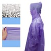 Unique Bargains Waterproof Reusable Rain Ponchos with Hood and Drawstring for Men and Women EVA 2 Pcs - 3 of 4