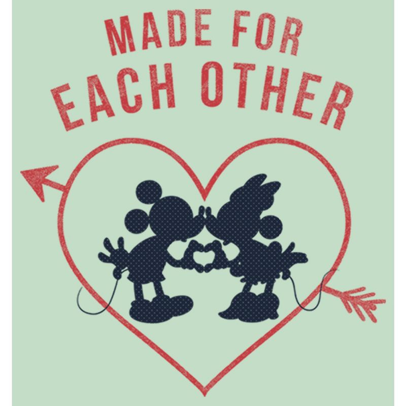 Girl's Disney Mickey and Minnie Made For Each Other T-Shirt, 2 of 5