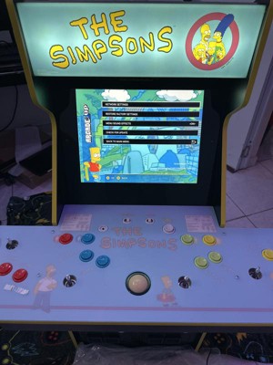 Arcade1Up The Simpsons Home Arcade with Riser and Stool