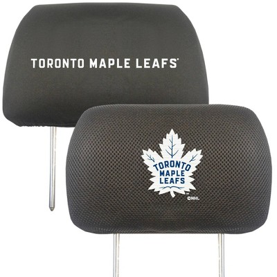 NHL Toronto Maple Leafs Embroidered Head Rest Cover Set - 2pc