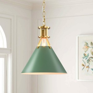Rennnsan Eivora 12"W 1-Light Dome Modern Dimmable Pendant - 1 of 4