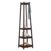TOBILI Coat Rack 3-Tier Storage Shelves in Espresso Finish - 4 of 4