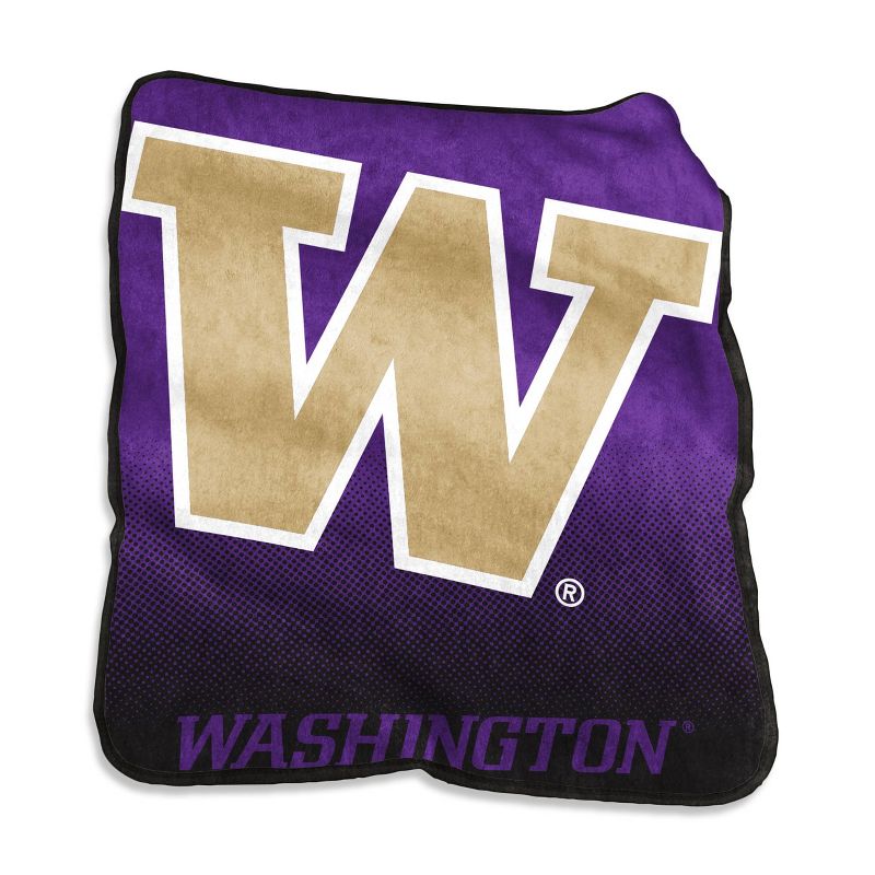 NCAA Washington Huskies Raschel Throw Blanket, 1 of 2