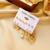 Gold Hoop Earrings Set for Women, 12 Pairs Large/Big Thin Thick Gold Hoops Earrings Loop Pack for Jewelry Gift 40mm/50mm - 4 of 4