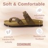 CUSHIONAIRE Luna Cork Footbed Women's Sandals-Comfortable Slip-On Slides with Adjustable Straps & Memory Foam|Beach Essential Summer Sandals for Women - 4 of 4