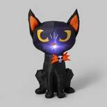 3.5' LED Inflatable Black Cat Halloween Decoration - Hyde & EEK! Boutique™