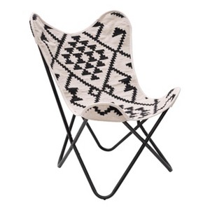 Zuo Rabat Accent Chair Beige  and  Black - 1 of 4