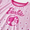 Girls' Barbie 3pc Pajama Set - Pink - 3 of 4