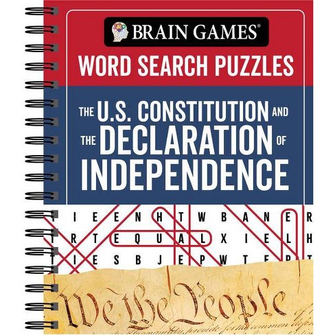 Brain Games Word Search Puzzles The U S Constitution And The Declaration Of Independence Spiral Bound Target
