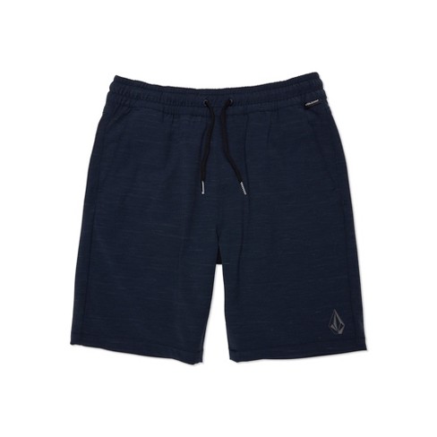 Volcom Boys Understoned Elastic Waist Hybrid Shorts Navy L Target