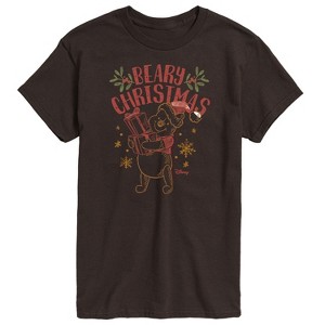 Men's - Winnie the Pooh - Pooh Wishes A Beary Christmas Short Sleeve Graphic T-Shirt - 1 of 4