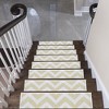 SussexHome Traverse Design Cotton Anti-Slip Stair Treads, 9” X 28“ - 2 of 4