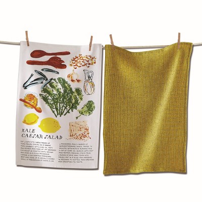 tagltd Kale Caesar Salad Dish Towel Set/2