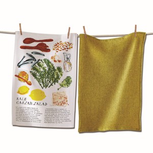 tagltd Kale Caesar Salad Dish Towel Set/2 - 1 of 3