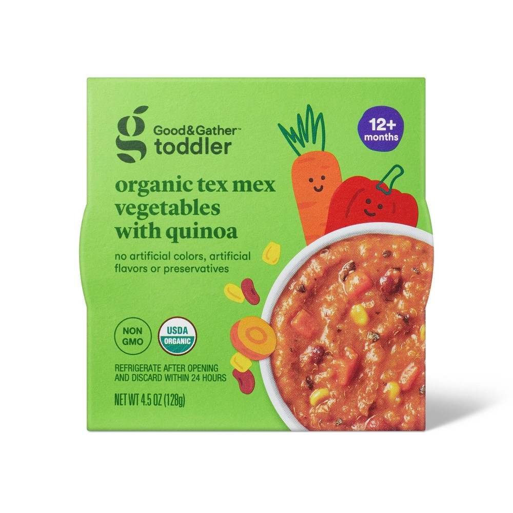 Photos - Baby Food Organic Tex Mex Veg with Quinoa Toddler Meal Bowl - 4.5oz - Good & Gather™