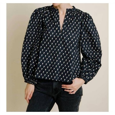 Women's Liora Floral Pintuck Top - Aureum