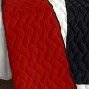 Slickblue Handmade TC Fabric Quilt Set, Machine Washable, Bedding, Modern Geometric, Full/Queen, Mixed Tones, 3pc - 4 of 4