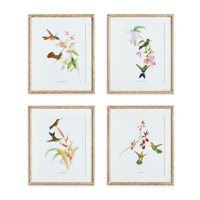 Plum & Post Playful Hummingbird Prints, Set Of 4