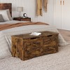 Wooden Storage Chest, Kids Toy Box, Flip Top Storage Bench with Safety Hinge, Bench Storage for Entryway Living Room, Bedroom - 3 of 4