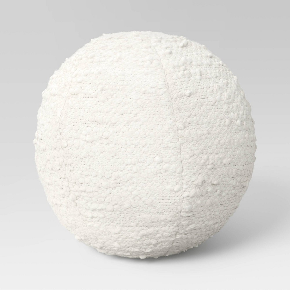 Boucle Sphere Throw Pillow Ivory - Threshold