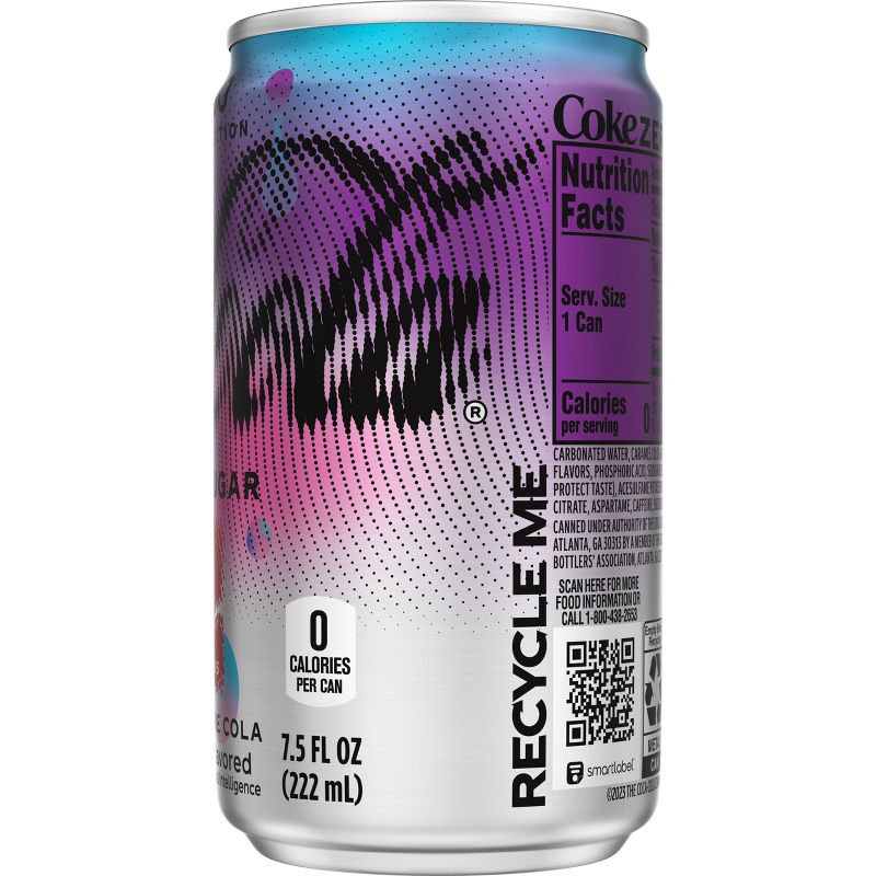 Coca-Cola Zero Sugar Creations Limited Edition - 10pk/7.5 fl oz Mini Cans, 5 of 7