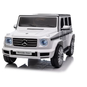 24V Licensed Mercedes-Benz G500 Kids Ride On Car, Electric SUV with 2.4G Remote, 3 - speed adjustable, USB, MP3, Bluetooth, LED - 1 of 4