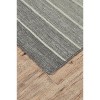 5' X 8'  Wool Striped Hand Woven Area Rug - 4 of 4