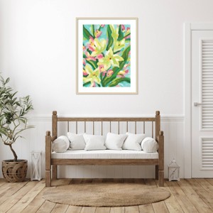 Amanti Art Floral Vibration II by June Erica Vess Wood Framed Wall Art Print - 1 of 4