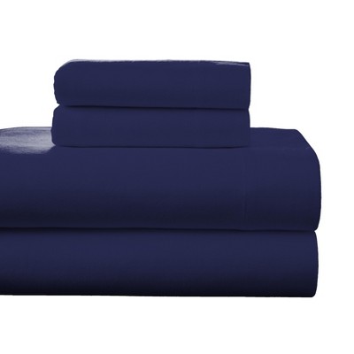 Pointehaven Superior Weight 175 GSM 100% Cotton Printed or Solid Flannel Deep Pocket Sheet Set