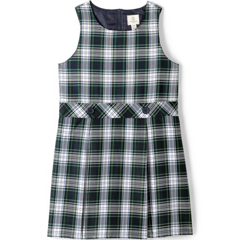 Green plaid shop jumper uniform