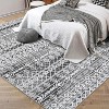 Modern Geometric Area Rug Plush Soft Wool Machine Washable Carpet, Non-Slip Large Rug for Living Room, Bedroom, Dining Room - 2 of 4