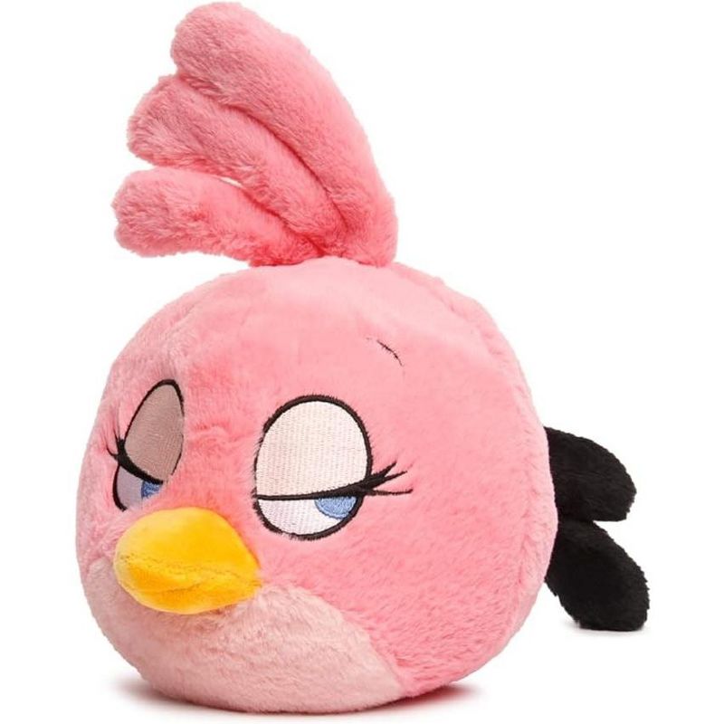 Mighty Mojo Angry Birds  Collectible Plush Doll Stella Pink 8", 4 of 5