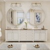 Apmir  Round High Quality Aluminum Alloy Framed French Cleat Mounted Wall Decor Bathroom Vanity Mirror - 4 of 4
