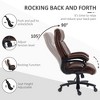 Vynxaria Big and Tall Office Chair, PU Leather Desk Chair 400lb,High Back, Tilt Function and Adjustable Height, Brown - 4 of 4