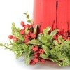 Ganz 6.0 Inch Kissing Krystals Candle Holder Use Battery Candles Holly Hurricane Candle Holders - 2 of 3