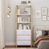 KTMBDW Industrial Bookshelves and Bookcases with 3 Drawers, 3 Shelf Display Storage Shelves 68.5 in Tall Bookcase for Home Office, Living Room - 2 of 4
