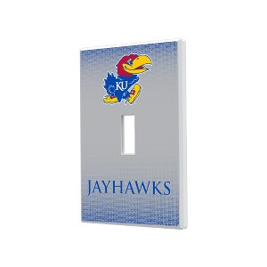 NCAA Big 12 Universities Linen Hidden-Screw Light Switch Plate for Single Toggle - 1 of 4