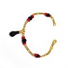 RMZ GOLD NYC 18K Gold Evil Eye Azabache Black Hand Figa Protection Good Luck Charm Bracelet Kabbalah Baby Kid Women 6'' - 2 of 2