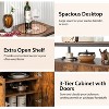 Yukimo 31.5" 2-Door Buffet Cabinet with Shelves and Cable Management Holes, Industrial Style Storage Cabinet - 4 of 4