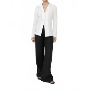 Women's Rib Knit Collared Cardigan - DƒÅl the Label - 1 of 3